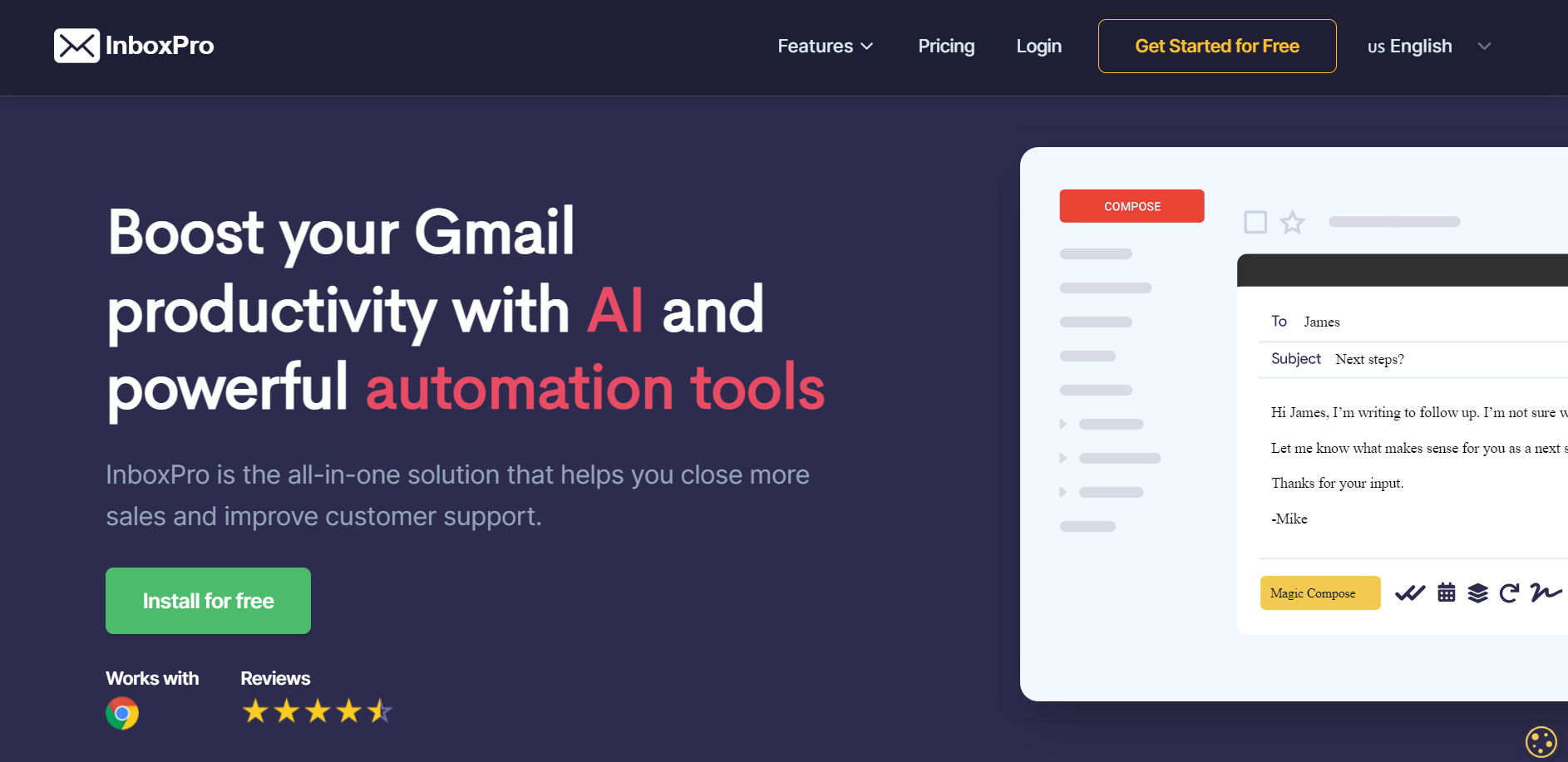 InboxPro.io for email automation